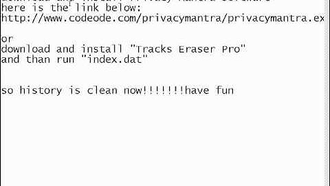 Know Removed History using Activity History File"index.dat"