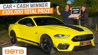 That Exhaust! Ray Marsh WINS New 2021 Ford Mustang Mach 1 & £50,000!