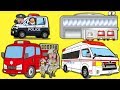はたらくくるまの歌♪ゆうかんな消防車つーちゃんとボビーくん♪