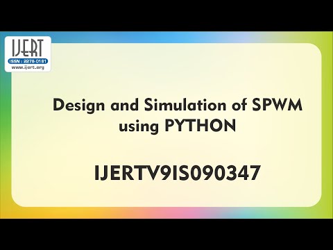 Design and Simulation of SPWM using PYTHON