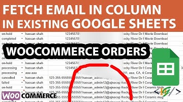 How to Fetch Email in New Column for WooCommerce Orders Detail in Existing Google Sheets | WordPress
