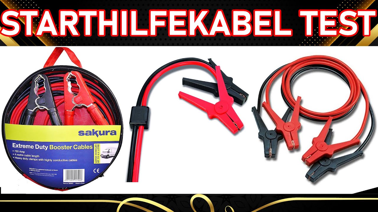 Sakura Starthilfekabel für extreme Beanspruchung SS3627 - 700 A 4 m,  farblich kodierte Klemmen - für Pkw, Fahrzeuge bis 4,5 l/4500 ccm - leere  Batterie : : Auto & Motorrad