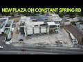 Mega supermarket and  new shopping center on constant spring road  drone  kingston  jamaica