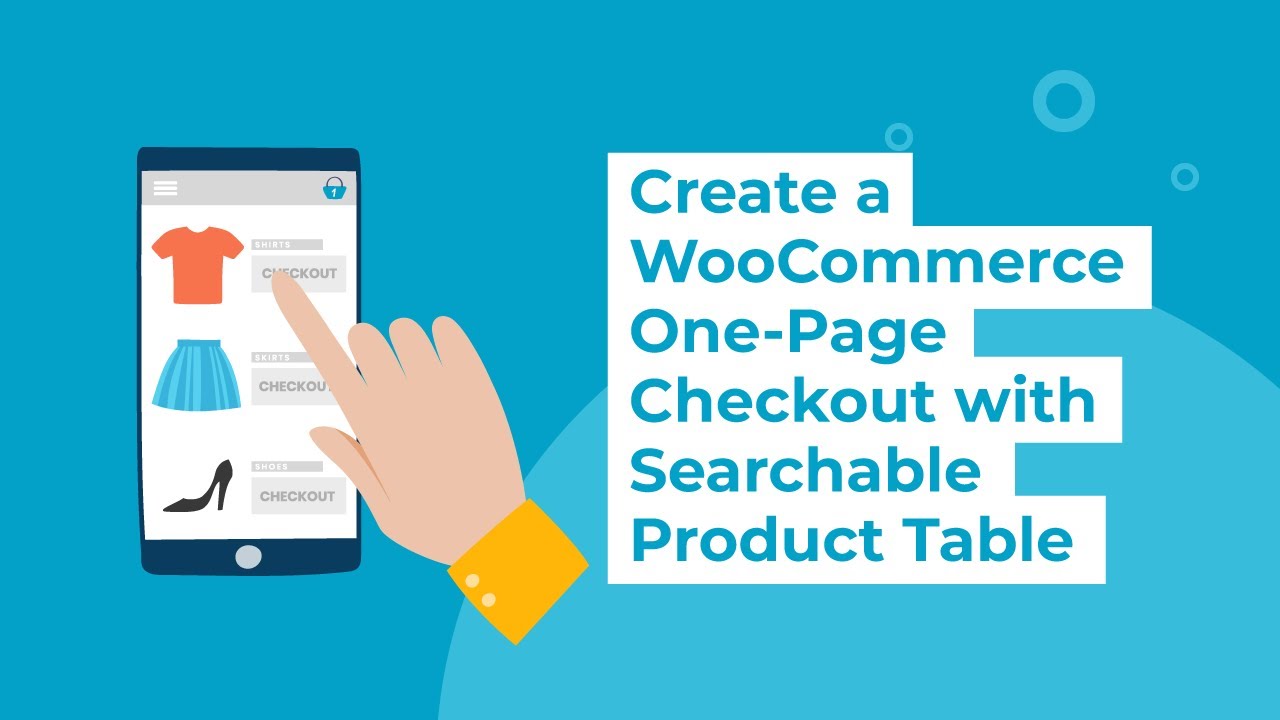 Create a WooCommerce One-Page Checkout with Searchable Product Table -  YouTube