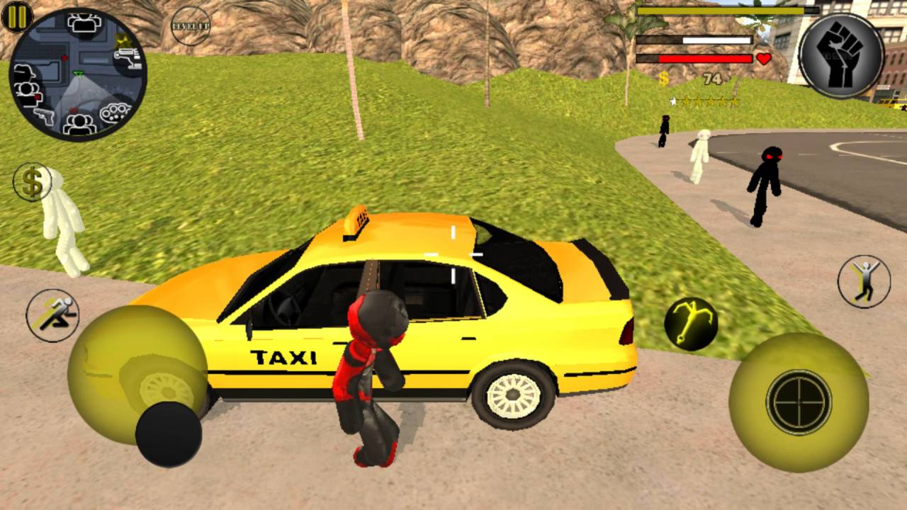 Stickman rope hero! EP 1 I started a gun fight! YouTube