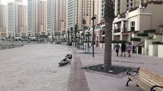 Doha, Qatar, The Pearl, Viva Bahria, Beautiful Sunset