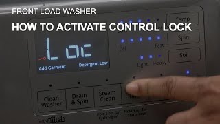 How to Activate Control Lock on Front Load Washer