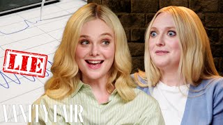 Dakota & Elle Fanning Take Lie Detector Tests | Vanity Fair