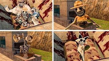 NEW ZOONOMALY SIREN HEAD AND ALL MONSTER FAMILY TORTURE!! (Garry