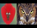 CARA MEMBUAT KALUNG BURUNG HANTU. owl