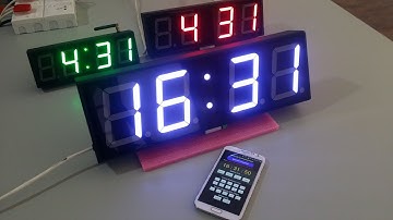 Bluetooth Digital Wall Clock CLK4D4SBW