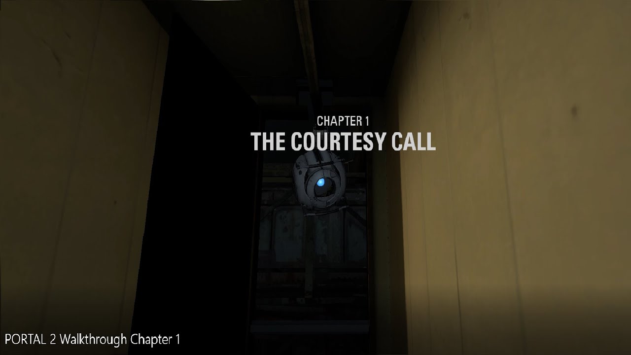 Portal 2 Walkthrough - Chapter 1 - YouTube