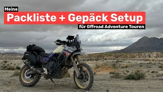 Meine Packliste Motorradreise Offroad Gepäck Setup Für Afrika