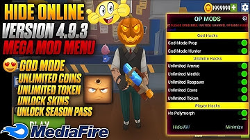 HIDE ONLINE MOD MENU V4.9.3 UPDATED VERSION!!