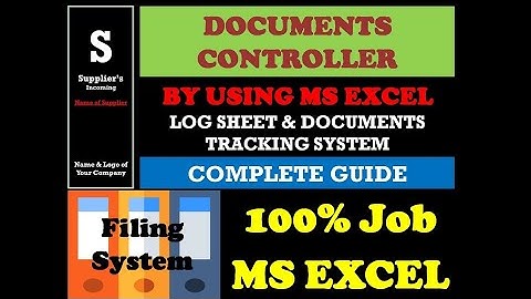 Document Controller Complete Guide in MS Excel