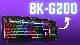Teclado Gamer Semi Mecânico Bk-G200 Led Rgb Barato Review