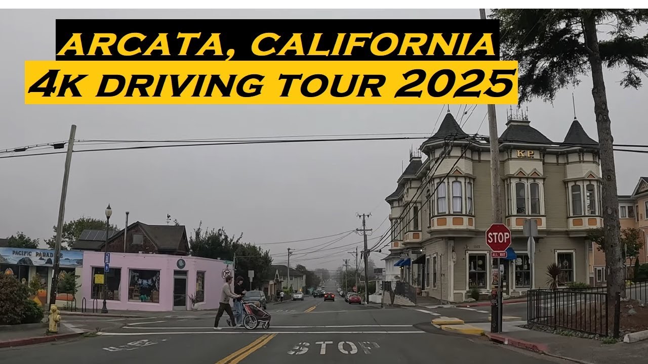 Arcata, California | 4k Driving Tour | Dash Cam