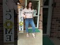 Jeans outfit #jeansoutfit #boyfriendjeans #cuffedjeans #vervet Emma Lous Boutique #denimjeans