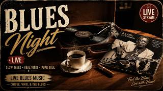 #141Slow Blues Vinyl Nights Fireplace Ambience  | #usa