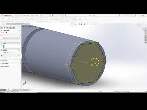 Offset Shaft Hex Cut