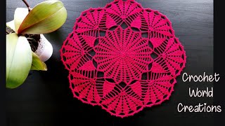 Crochet Doily/ Step by Step Instructions for beginners #crochet #doily #thalposh screenshot 5
