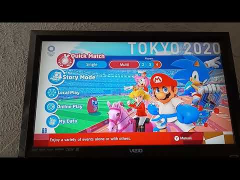 Mario & Sonic at the Tokyo 2020 Olympic Games - Main Menu