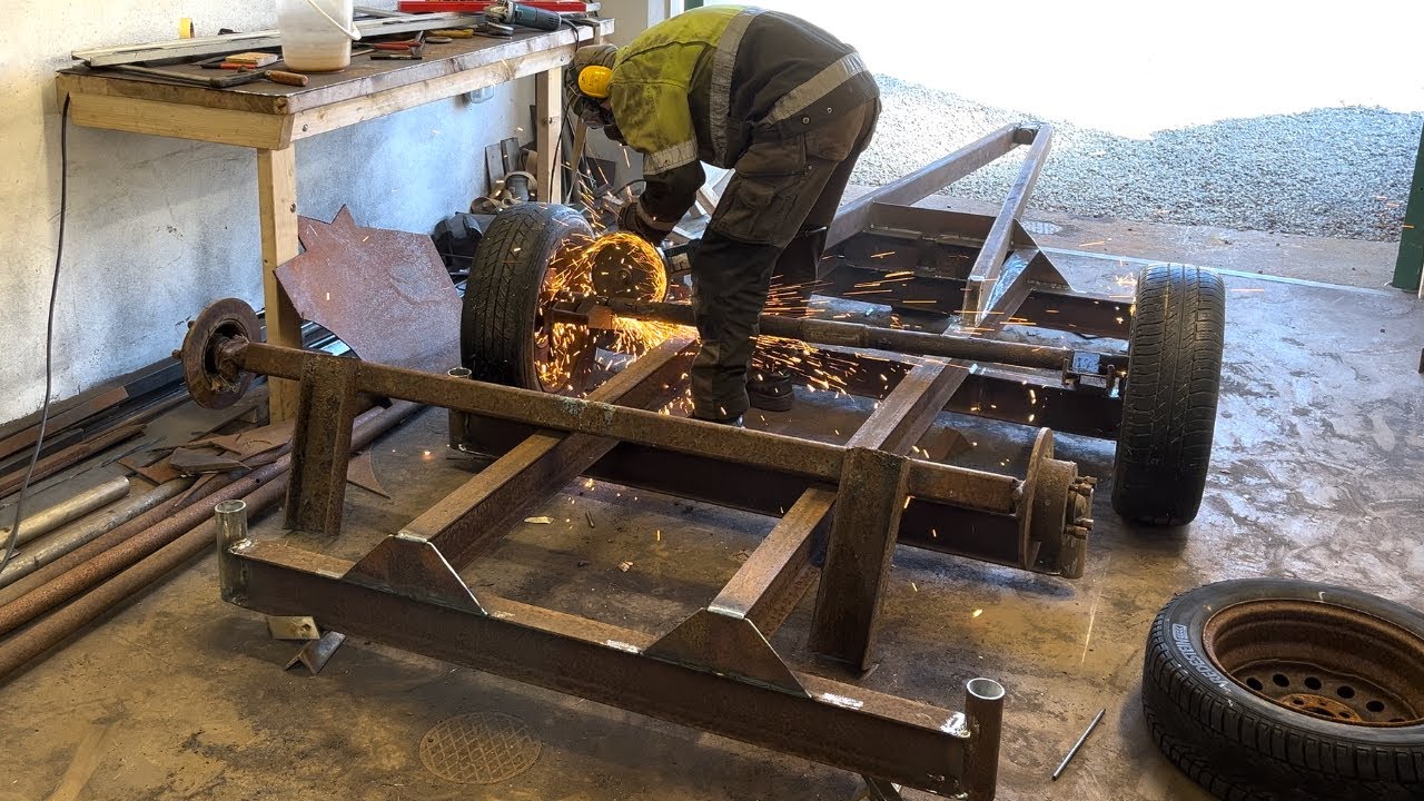 Building a Forestry Trailer from Scrap. Pt 1.