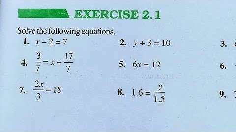 Class 8th Maths Chapter 2 l NCERT EXERCISE-2.1 l Linear Equation in one variable  l CBSE Board