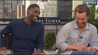 Matthew McConaughey Busts Up When Hearing of 'The Dark Tower' CoStar Idris Elba's Latest Award