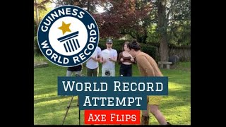 Most Axe Flips in one minute (WORLD RCORD)