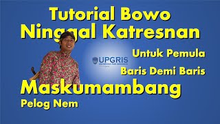 BOWO NINGGAL KATRESNAN, MASKUMAMBANG PELOG NEM