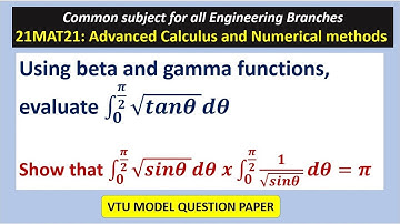 21MAT21: VTU Model QP Solution