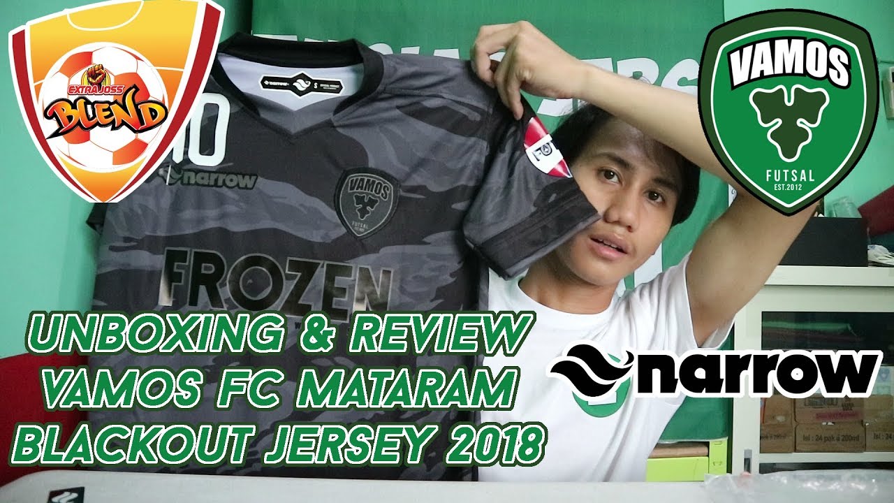 VAMOS FUTSAL MATARAM BLACKOUT JERSEY 2018 ANJLOK VAMOSMATARAM