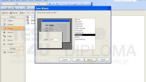 Create a new form, in columnar layout, that will display all fields of the Movies table. Then...
