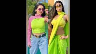 Tanya sharma vs Isha malviya same colour dress🥰 ll #shorts