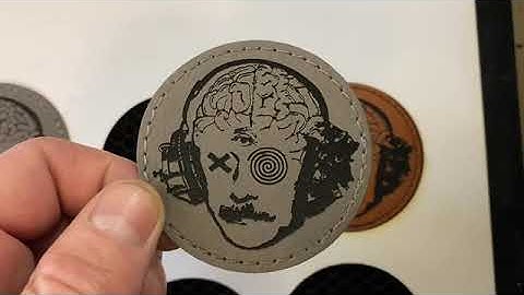 Laser Engraving leatherette patches on the Glowforge  and referral code