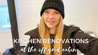 Assembling the Cabin Kitchen | Productive Week at the Off Grid Cabin