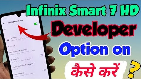 infinix Smart 7 HD me developer option On kaise kare | infinix smart 7 hd developer option setting