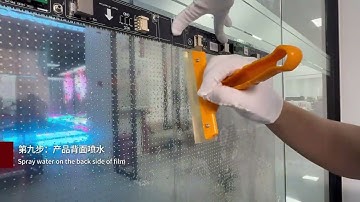 Film Transparent LED Screen Installation Tutorial Video