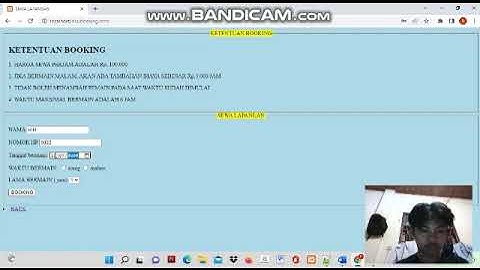 BOOKING LAPANGAN FUTSAL HTML,CSS,PHP