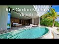 【モルディブ散歩】癒しの波音＆リゾート気分ジャズ＠リッツカールトン・モルディブ 4K｜The Ritz-Carlton Maldives tour with relaxing Smooth Jazz