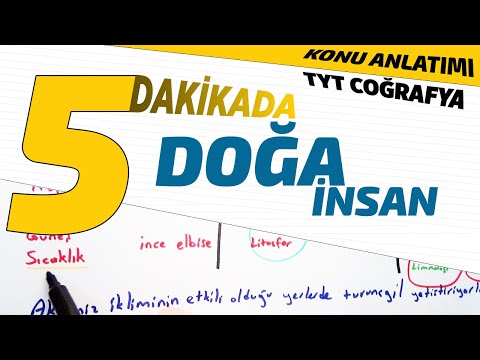 5 dakikada doğa ve insan TYT Coğrafya