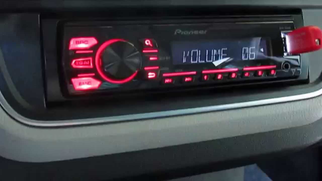 Som do VW UP! - Som Automotivo Pioneer MVH-078UB - YouTube