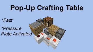 Minecraft 1.6.2 Pop-Up Crafting Table