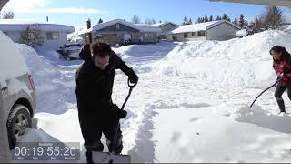 Snow Shoveling Timelapse
