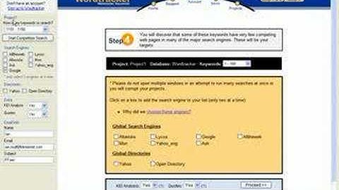 Wordtracker Competition Search Automation