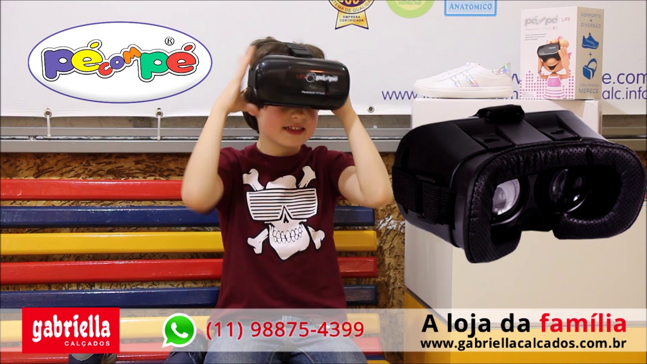 tenis com oculos virtual