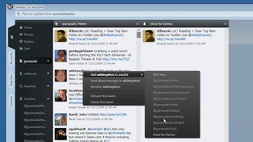 Userlists: Seesmic for Windows