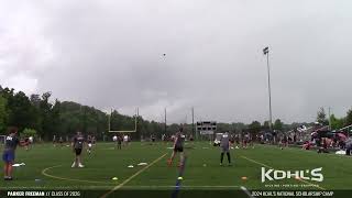 Parker Freeman   2024 Kohl’s National Scholarship Camp   Hightlight Video