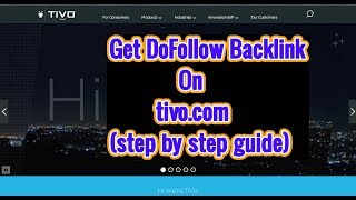 Get DoFollow Backlink On tivo.com (step by step guide) - GOLDSEO